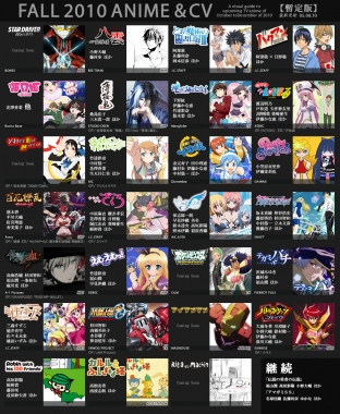 Fall 2010 Anime (Japanese)