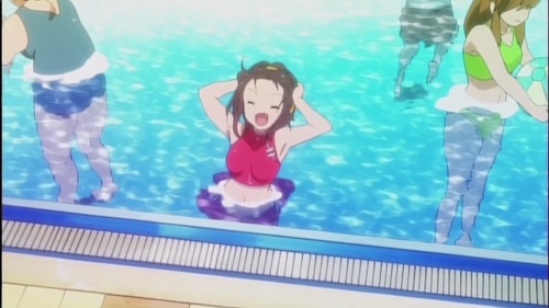 haruhi season 2, big time waster or greatest joke? Here we have Haruhi in a china-top swimsuit.